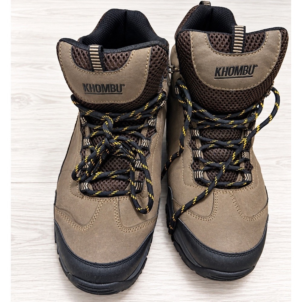 Khombu Mens Oliver Hiking Boots Brown Trail Hiker Lug Sole 1412963 Size 9M